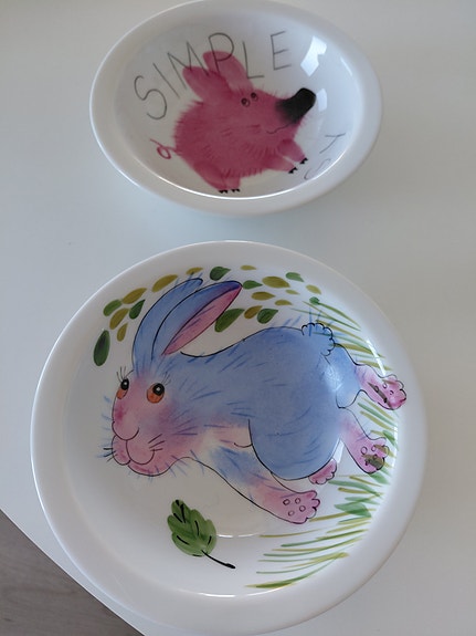 Lasten syviä lautasia 2kpl/HELINÄ TILK