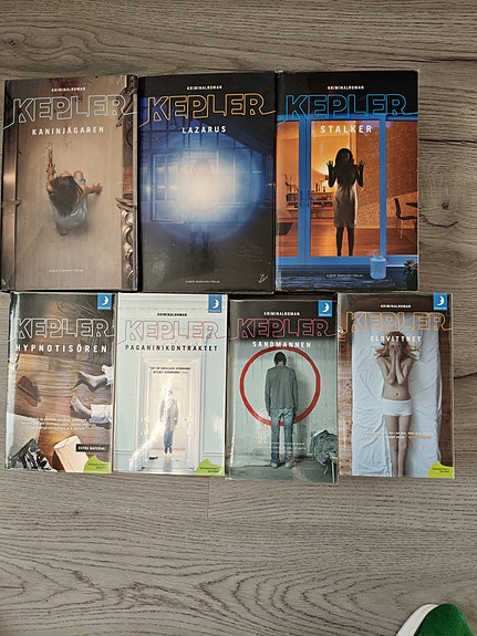 Lars Keplerin kirjoja ruotsiksi