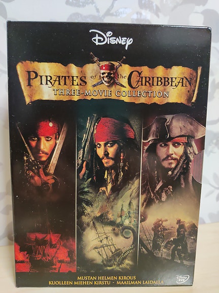 Pirates of Caribbean Kolmen Elokuvan Kokoelma DVD
