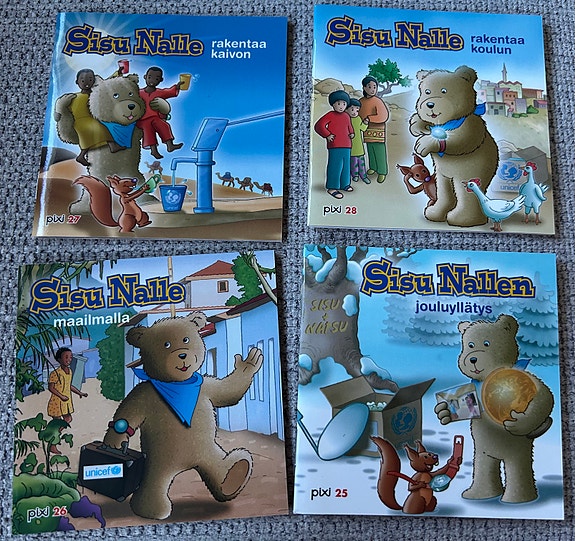 Sisu Nalle, 4 kplminikirjasarja lastenkirjat
