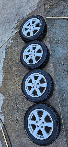 Honda Accord CMS aluvanteet ja 205/55R16 Nexen nastarenkaat