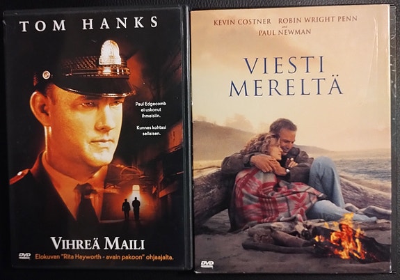 Vihreä maili ja Viesti mereltä DVD-elokuvat
