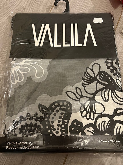Vallilan Mandariini Grey valmisverho