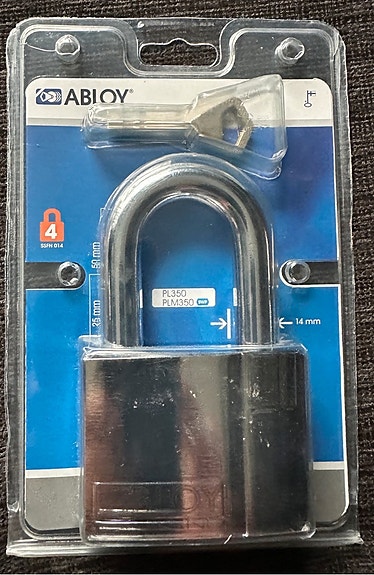Abloy PL350 50mm riippulukko Classic-avaimella
