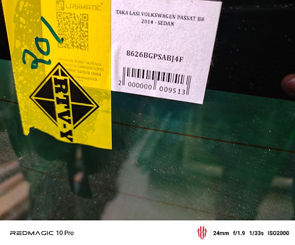 Tuulilasi Volkswagen Passat B8 2014-