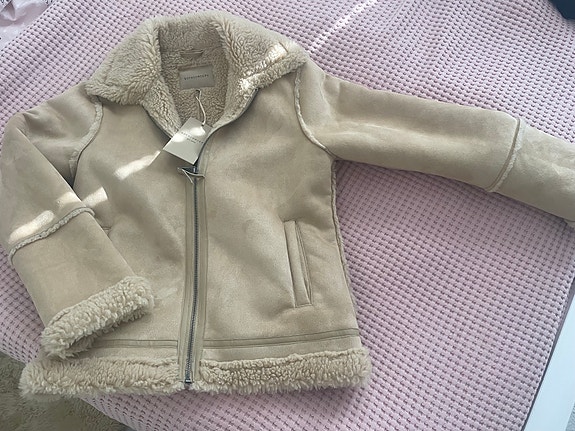 Soyaconcept talvitakki tekoturkista beige M