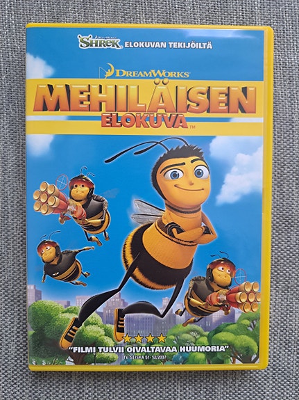 Mehiläisen elokuva dvd
