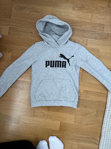Puma huppari lasten harmaa koko 134 puuvilla unisex