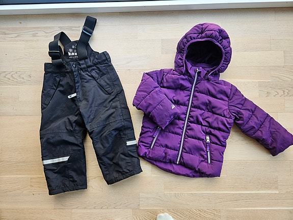 Lindex toppatakki ja kaxs housut 92