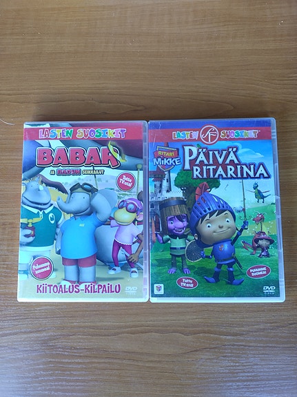Lasten suosikit Babar ja Päivä ritarina DVD-elokuvat
