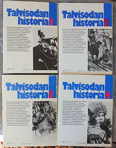 Talvisodan historia kirjasarja 1–4