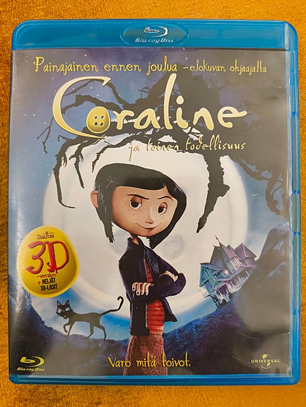Coraline (Blu-ray 3D + 2D) Suomipainos