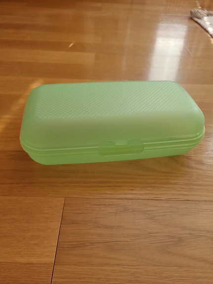 Tupperware eväsrasia vihreä muovi