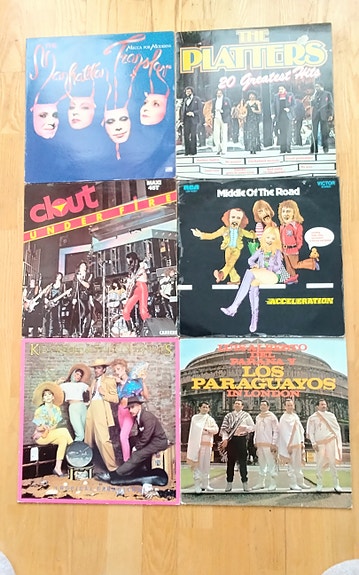 Ulkolaisia vinyyli LP levyjä 1970-1980 luvuilta EX