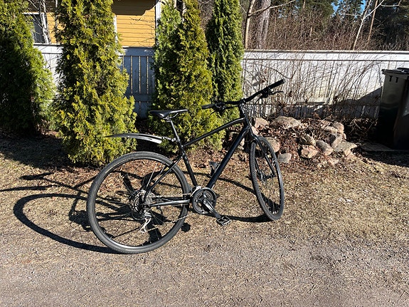 white hybridipyörä
