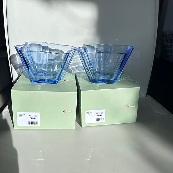 Iittala Aalto kulho vedensininen (aquablue) 2 kpl
