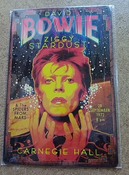 Peltikyltti David Bowie