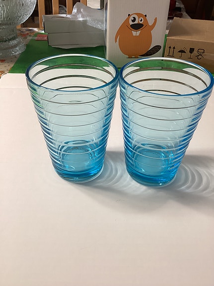 Iittala Aino Aalto juomalasi, vaalean sininen,  ( 6 kpl )