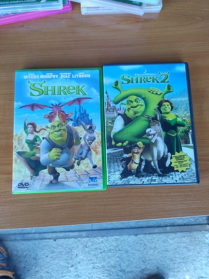 Shrek ja Shrek 2 DVD-elokuvat