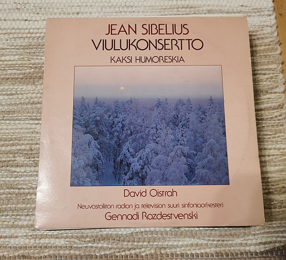 Sibeliuksen viulukonsertto-vinyylilevy