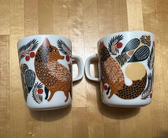 Ketunmarja muki 2.5 dl, punainen marja Marimekko