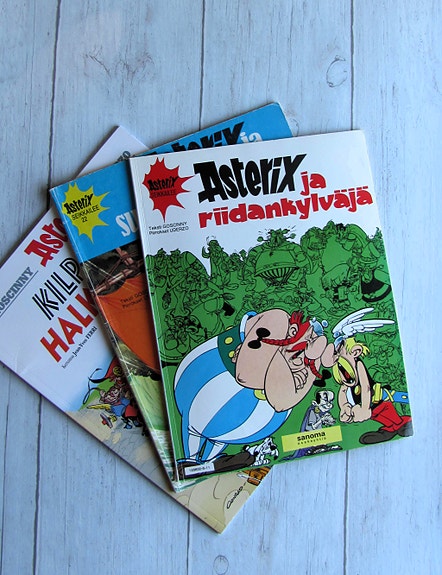 3 Asterix -sarjakuvaa (2x 1. painos)