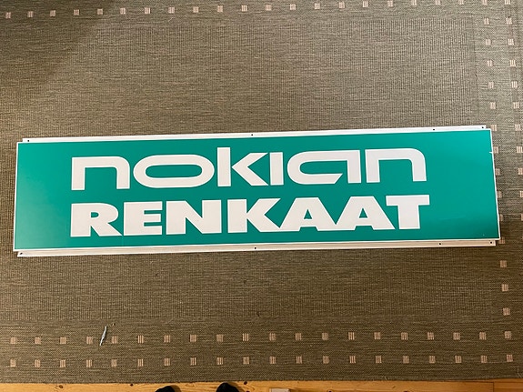 Nokian Renkaat mainoskyltti metallinen