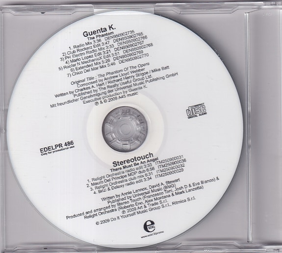 Guenta K. / Stereotouch - The Phantom / There Must Be An (CDr, Promo)