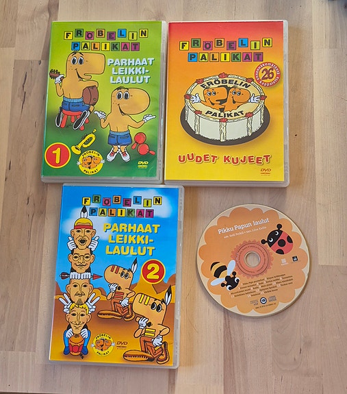 Fröbelin Palikat Parhaat leikkilaulut 1–2 ja Uudet kujeet DVD-levyt