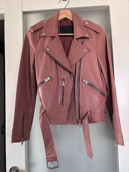 AllSaints nahkatakki koko 38