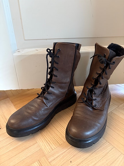 Ecco saappaat 40 ruskea nahka