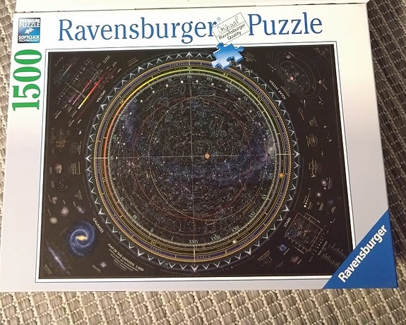 Ravensburger palapeli tähtikartta