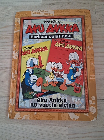 Walt Disney Aku Ankka Parhaat palat 1956 kovakantinen sarjakuvakirja