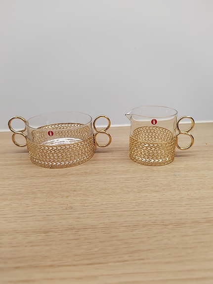 Iittala Karaatti sokerikko ja kermakko