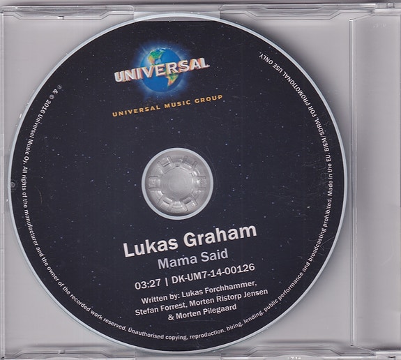Lukas Graham - Mama Said (CDr, Single, Promo)