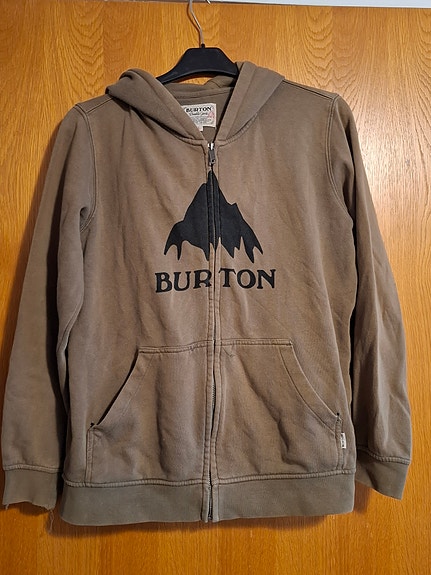 Metsänvihreä burton huppari