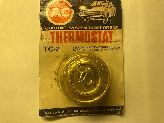 Termostaatti TC-2: Bedford, Opel, Hillman Minx, MG, Massey Ferguson, Sunbeam…