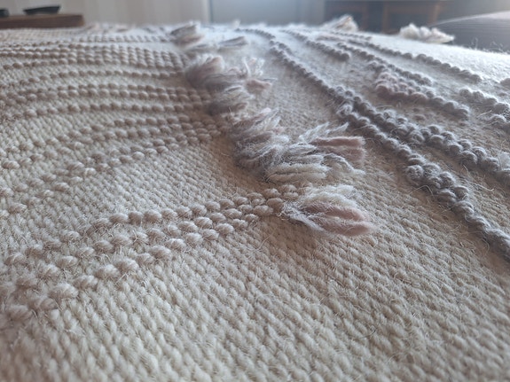 Boho seinätekstiili pellava + villa
