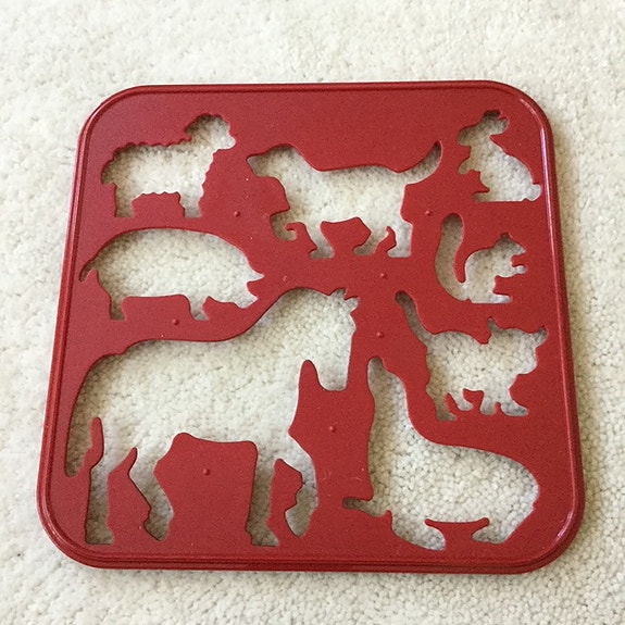 Tupperware piirustuslevy eläimet