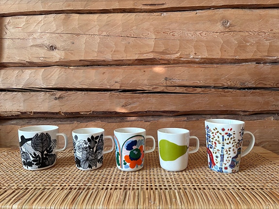 Marimekko mukeja ja Iittalan muki