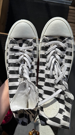 Converse ❤️ Marimekko tennarit koko 41 mustavalkoinen kuviollinen
