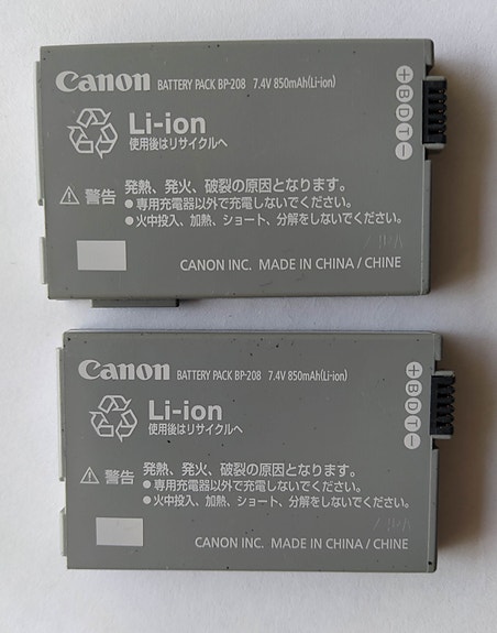 Canon BP-208 Li-ion kameran akut 2kpl