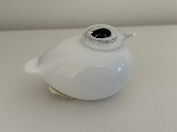 Iittala Birds Puffball white. Toikka