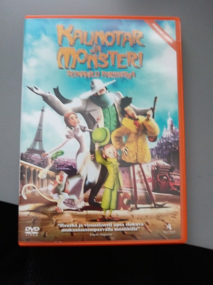 Kaunotar ja monsteri seikkailu Pariisissa DVD-animaatioelokuva