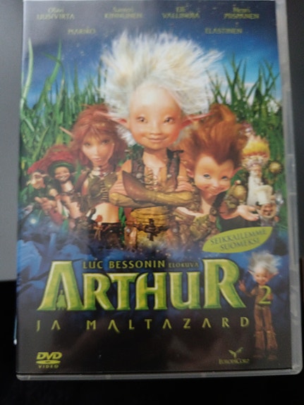 Arthur ja Maltazard -elokuva DVD