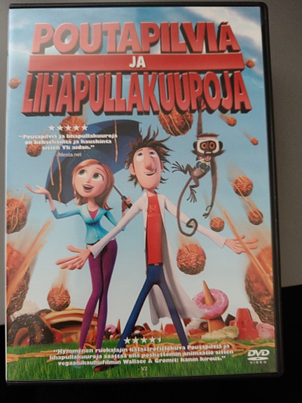 Sony Pictures Poutapilviä ja lihapullakuuroja DVD-elokuva