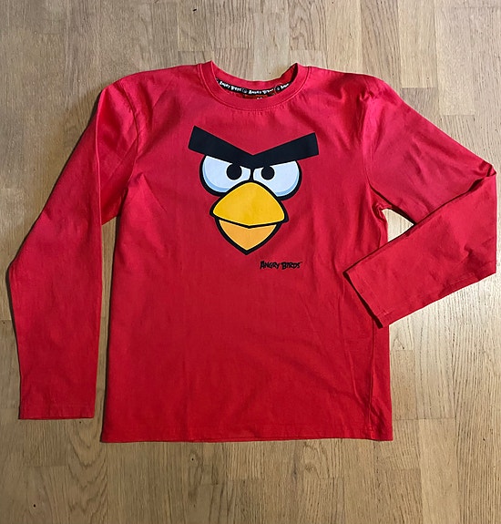 Angry birds - pitkähihainen trikoopaita
