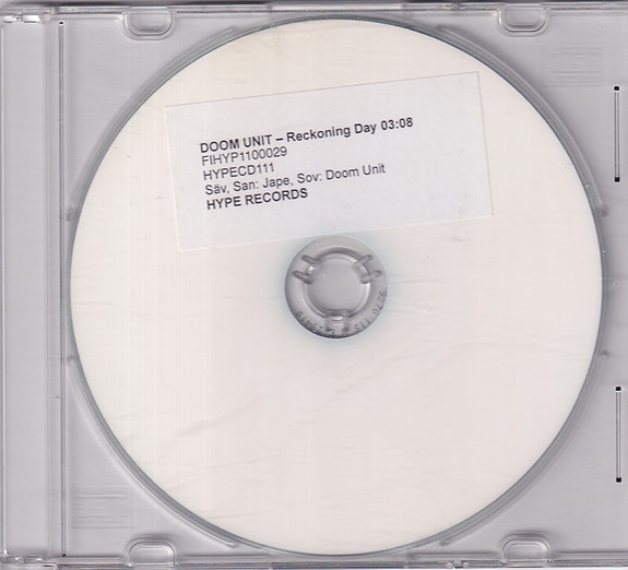 Doom Unit - Reckoning Day (CDr, Single, Promo)