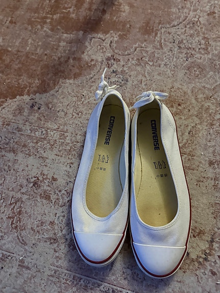 Converse ballerinat koko 41 valkoinen tekstiili naisten
