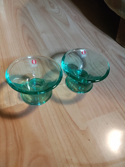 Iittala Kartio kynttilänjalat vihreä